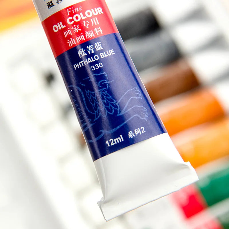 1 Set Winsor&Newton 12/18 Colors Professional Oil Paint Set for Artist Oil Painting Drawing Art Paint Supplies