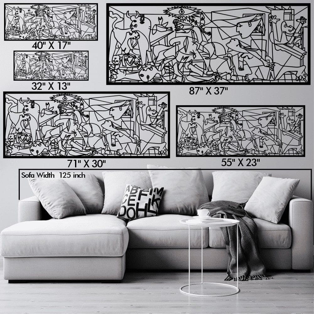 Picasso Guernica Metal Wall Art – Galvanized Steel Fine Art Reproduction