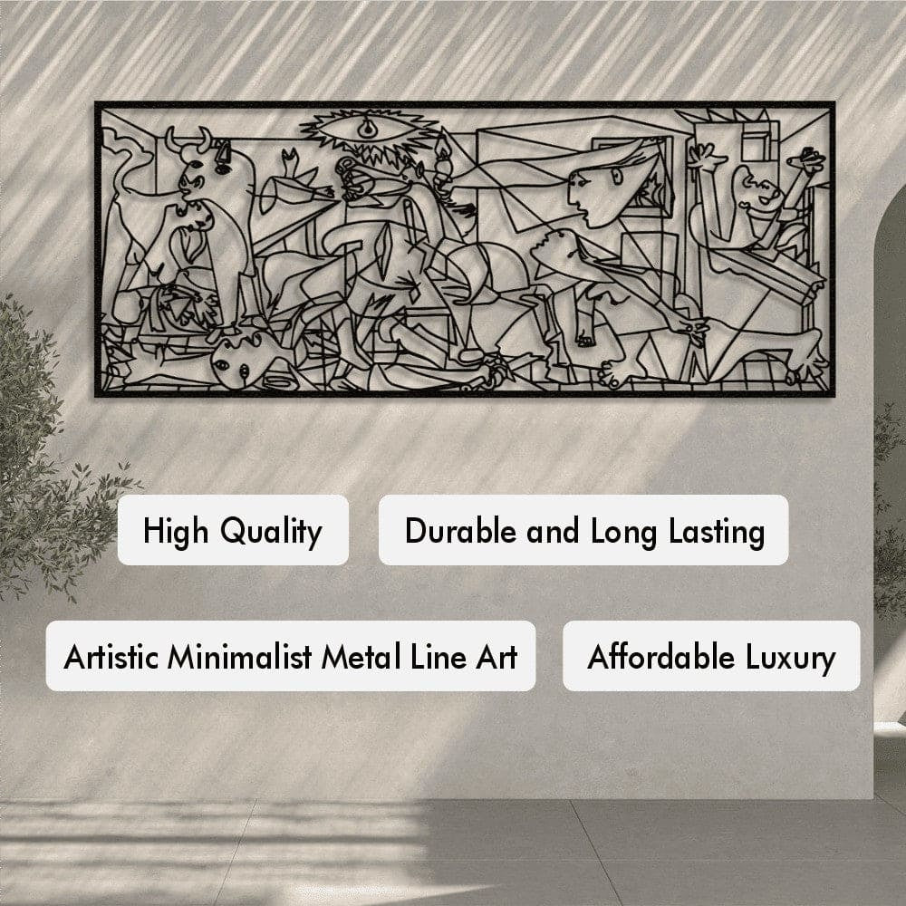 Picasso Guernica Metal Wall Art – Galvanized Steel Fine Art Reproduction