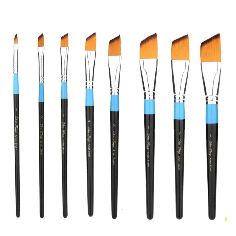 Hand-Painted Nylon Hair Artist Paintbrush for Acrylic and Watercolor, Fine Tip Detail Brush F19E