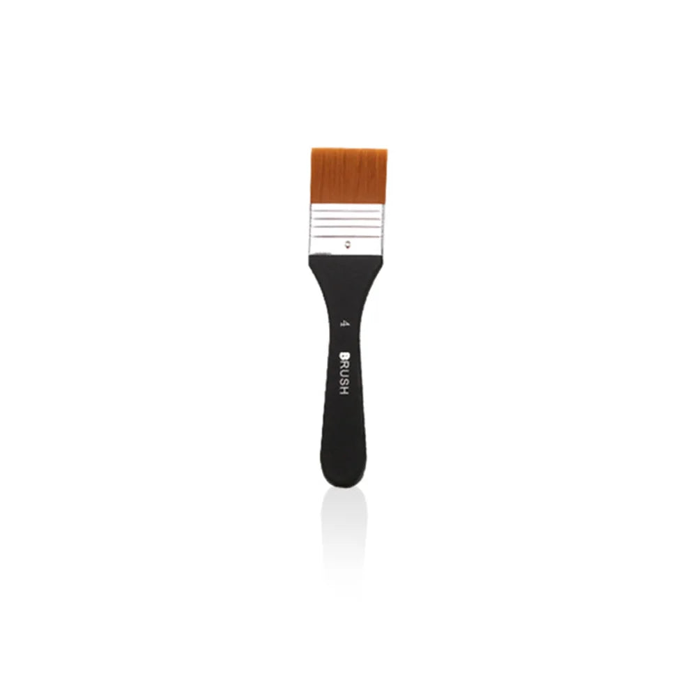 Watercolor Oil Art Paint Brush 7 Sizes Nylon Hair Painting Brushes Set Wood Handles Acrylic Paints Drawing Brush Tools