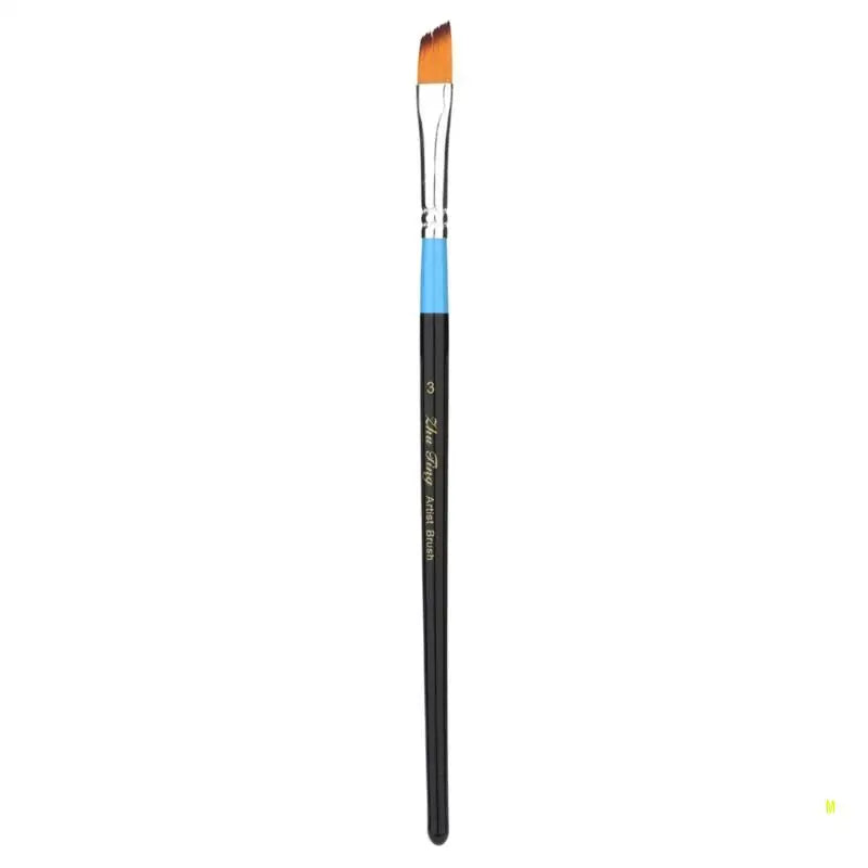 Hand-Painted Nylon Hair Artist Paintbrush for Acrylic and Watercolor, Fine Tip Detail Brush F19E