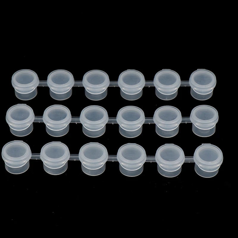 30Pcs Empty Joint Pigment Box Watercolour Oil Paint Acrylic Plastic Boxes Fine Art Paint Dispenser Boxes 2Ml