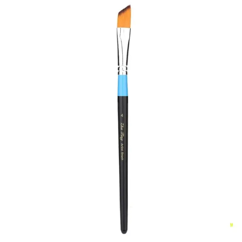 Hand-Painted Nylon Hair Artist Paintbrush for Acrylic and Watercolor, Fine Tip Detail Brush F19E