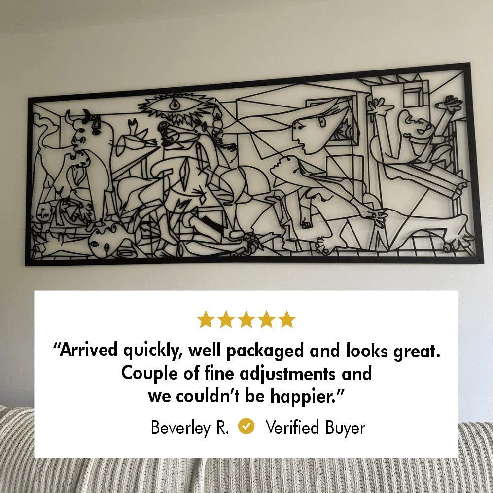 Picasso Guernica Metal Wall Art – Galvanized Steel Fine Art Reproduction