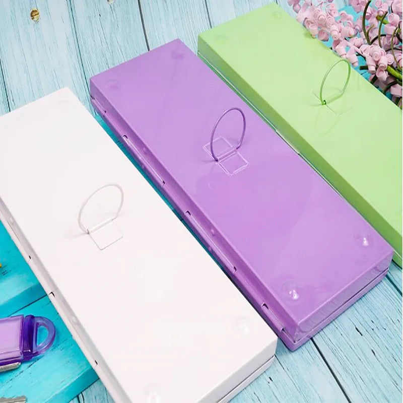 Heavy Enamel, Dustproof and Moisturizing Solid Watercolor Palette 24 Grid Portable Art Paint Empty Box for Art Supplies